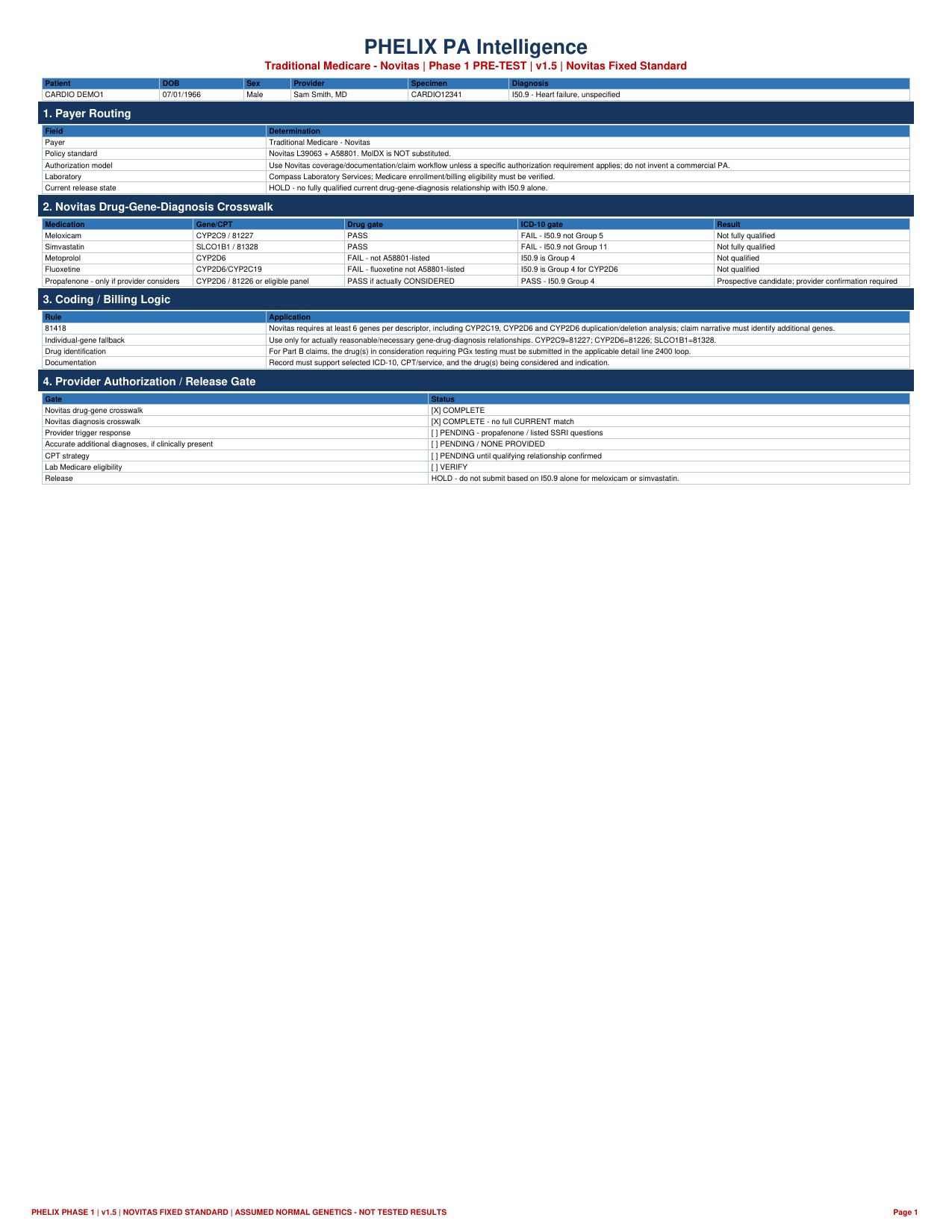 PGx PA Intelligence preview