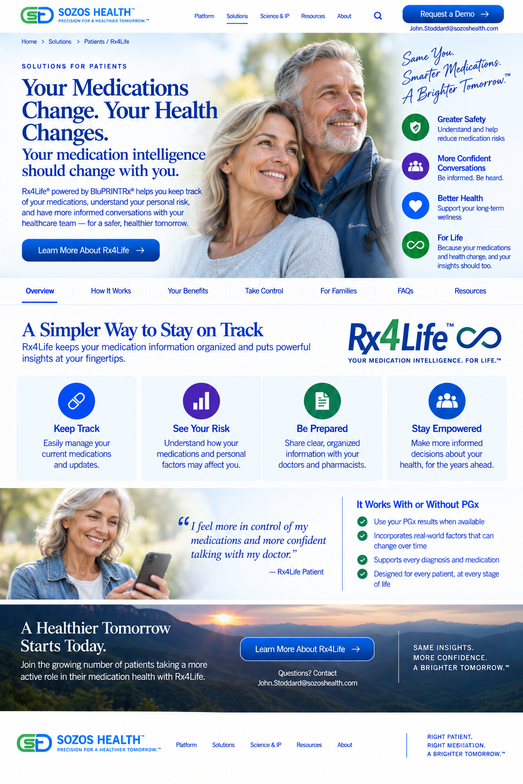Rx4Life patient medication intelligence solution visual